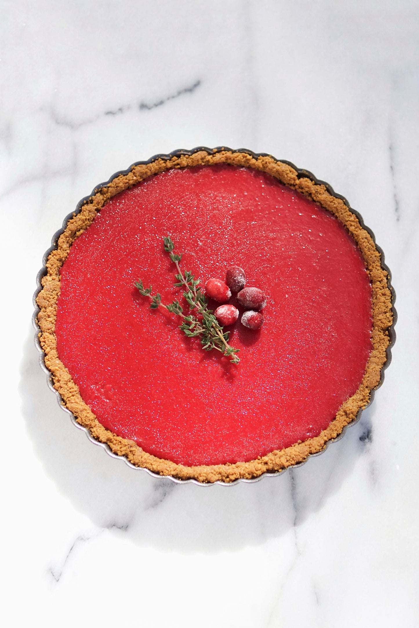 Cranberry Gingersnap Tart