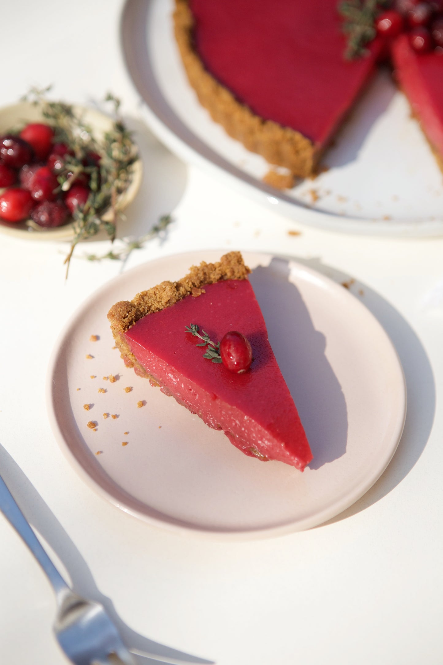 Cranberry Gingersnap Tart